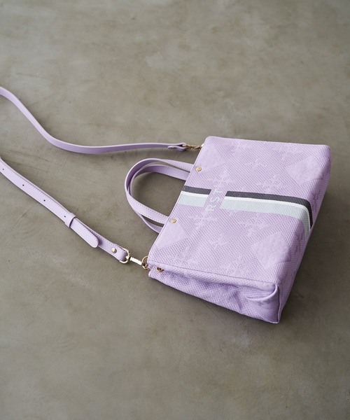 russet（ラシット）の「RST SHOPPER(CE-1100)（トートバッグ・レディース・ネイビー/グレー/サックスブルー/ピンク/アイボリー/バイオレット/ローズ・FREE）」の5枚目の写真