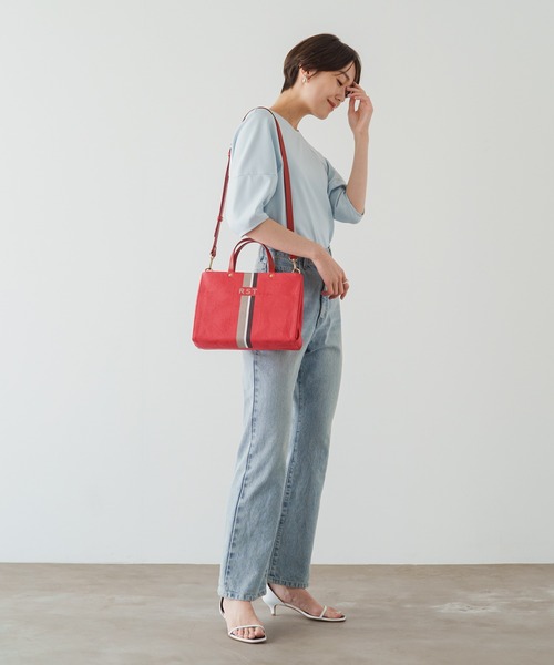 russet（ラシット）の「RST SHOPPER(CE-1100)（トートバッグ・レディース・ネイビー/グレー/サックスブルー/ピンク/アイボリー/バイオレット/ローズ・FREE）」の20枚目の写真