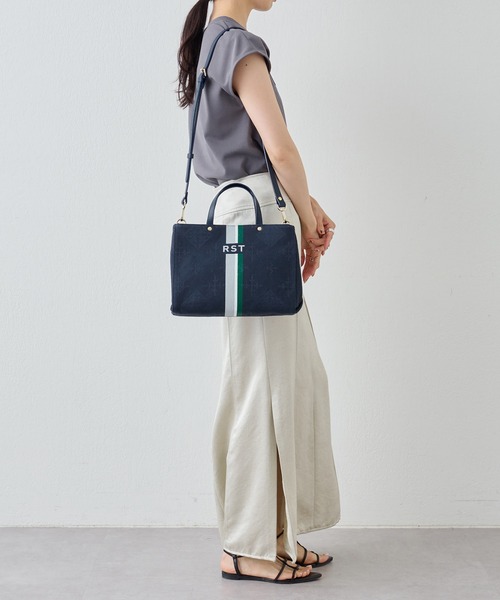 russet（ラシット）の「RST SHOPPER(CE-1100)（トートバッグ・レディース・ネイビー/グレー/サックスブルー/ピンク/アイボリー/バイオレット/ローズ・FREE）」の11枚目の写真