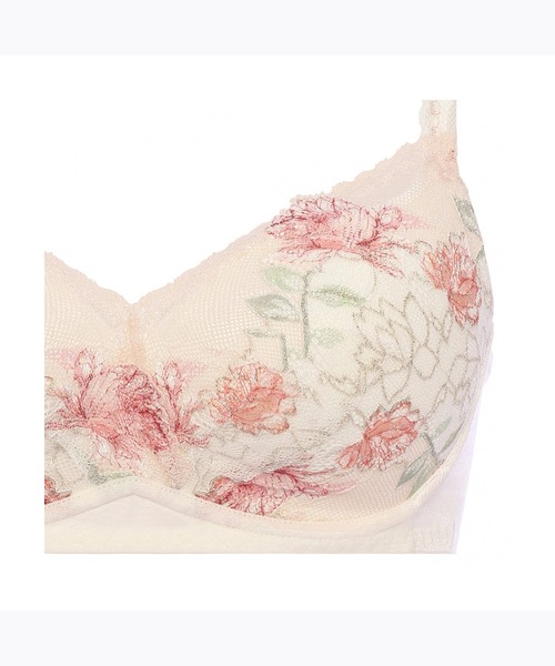 Triumph（トリンプ）の「恋するブラ583 ノンワイヤーブラジャー【D,Eカップ】TR583 P（ブラジャー・レディース・ホワイト/ベージュ・D80/D75/D70/E75/E70/D65）」の3枚目の写真