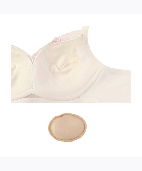 Triumph（トリンプ）の「恋するブラ583 ノンワイヤーブラジャー【D,Eカップ】TR583 P（ブラジャー・レディース・ホワイト/ベージュ・D80/D75/D70/E75/E70/D65）」の7枚目の写真