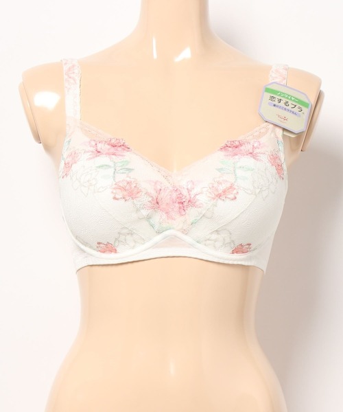 Triumph（トリンプ）の「恋するブラ583 ノンワイヤーブラジャー【D,Eカップ】TR583 P（ブラジャー・レディース・ホワイト/ベージュ・D80/D75/D70/E75/E70/D65）」の16枚目の写真