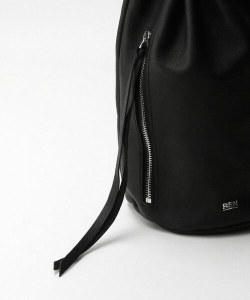REN（レン）の「＜REN × monkey time＞ PIG ZIP CANISTER MTSP/ショルダーバッグ（ショルダーバッグ・メンズ・ブラック・FREE）」の5枚目の写真