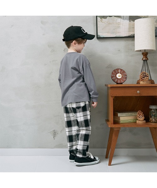 b・ROOM(ビールーム)の「フロントピンタックチェックパンツ(その他パンツ・キッズ・キャメル/モスグリーン/ネイビー/オフホワイト・140cm/110cm/100cm/150cm/120cm/130cm)」の13枚目の写真