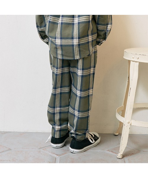 b・ROOM(ビールーム)の「フロントピンタックチェックパンツ(その他パンツ・キッズ・キャメル/モスグリーン/ネイビー/オフホワイト・140cm/110cm/100cm/150cm/120cm/130cm)」の16枚目の写真