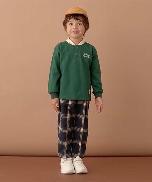 b・ROOM(ビールーム)の「フロントピンタックチェックパンツ(その他パンツ・キッズ・キャメル/モスグリーン/ネイビー/オフホワイト・140cm/110cm/100cm/150cm/120cm/130cm)」の21枚目の写真