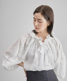 ROPE' | ジャガード袖ボリュームブラウス(シャツ/ブラウス)