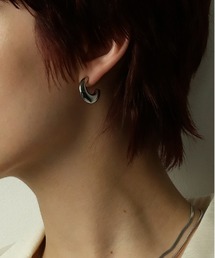 【ORLEAN】ニュアンスフラットフープピアス