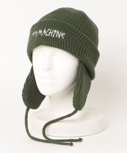 TOY　MACHINE（トイ　マシーン）の「TOY MACHINE/トイマシーン ビーニー LOGO EMB EARFLAP WATCH トイマシーン ロゴ イヤーフラップワッチ 234045002（ニットキャップ/ビーニー・メンズ・グリーン/バーガンディー/ブラック/グレー・FREE）」の22枚目の写真