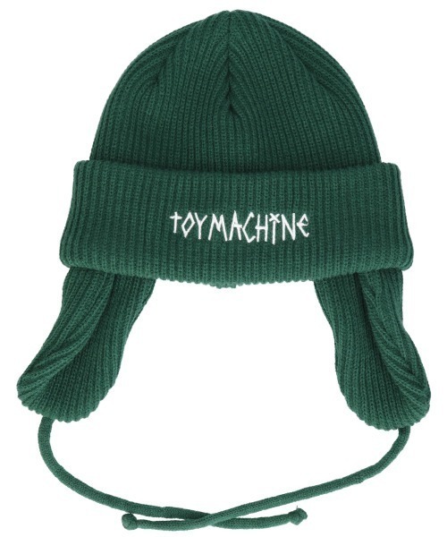 TOY　MACHINE（トイ　マシーン）の「TOY MACHINE/トイマシーン ビーニー LOGO EMB EARFLAP WATCH トイマシーン ロゴ イヤーフラップワッチ 234045002（ニットキャップ/ビーニー・メンズ・グリーン/バーガンディー/ブラック/グレー・FREE）」の8枚目の写真