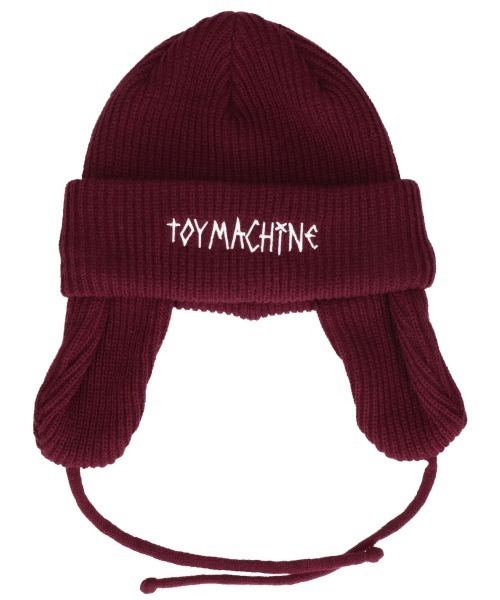 TOY　MACHINE（トイ　マシーン）の「TOY MACHINE/トイマシーン ビーニー LOGO EMB EARFLAP WATCH トイマシーン ロゴ イヤーフラップワッチ 234045002（ニットキャップ/ビーニー・メンズ・グリーン/バーガンディー/ブラック/グレー・FREE）」の9枚目の写真