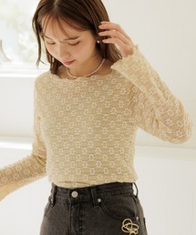 flower | フラワリーメロートップ(Tシャツ/カットソー)