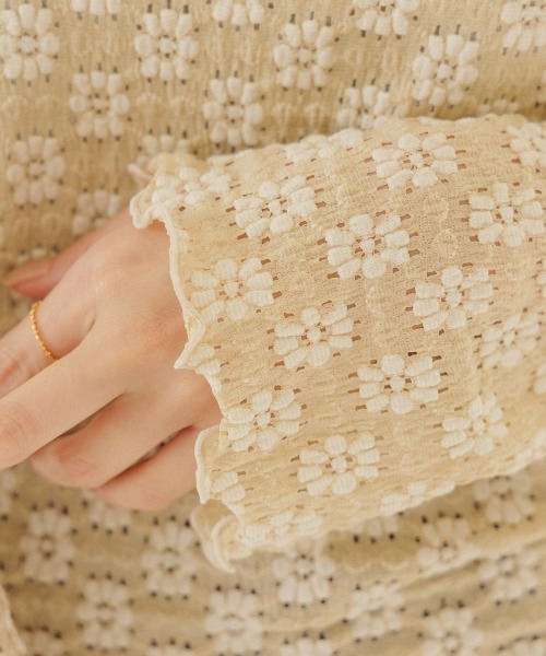 flower（フラワー）の「フラワリーメロートップ（Tシャツ/カットソー・レディース・アイボリー/ベージュ・FREE）」の11枚目の写真