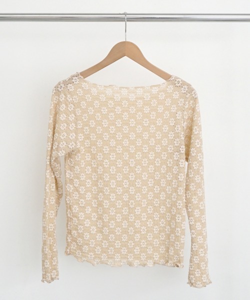 flower（フラワー）の「フラワリーメロートップ（Tシャツ/カットソー・レディース・アイボリー/ベージュ・FREE）」の17枚目の写真