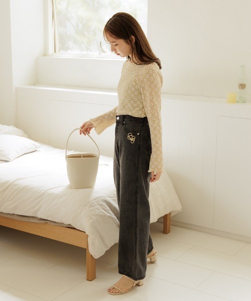 flower（フラワー）の「フラワリーメロートップ（Tシャツ/カットソー・レディース・アイボリー/ベージュ・FREE）」の7枚目の写真