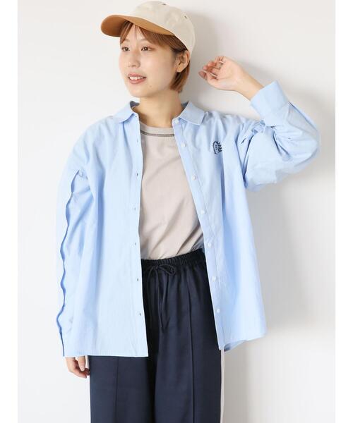 ehka sopo(エヘカソポ)の「配色ステッチプリントロンT(Tシャツ/カットソー・レディース・ベージュ/オフホワイト/ミント・F)」の6枚目の写真