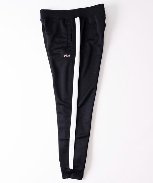 FILA(フィラ)の「FILA フィラ ブランド ロゴ刺繍 サイドライン トラックパンツ ジョガーパンツ(ジャージ)(その他パンツ・メンズ・ネイビー/チャコール/ブラック・L/3L/LL/M/4L/5L)」の4枚目の写真