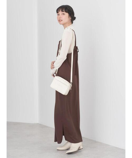 earth music&ecology（アースミュージックアンドエコロジー）の「シアーハイネックメロープルオーバー（Tシャツ/カットソー・レディース・ミント/アイボリー/ブラック/グレー・FREE）」の8枚目の写真