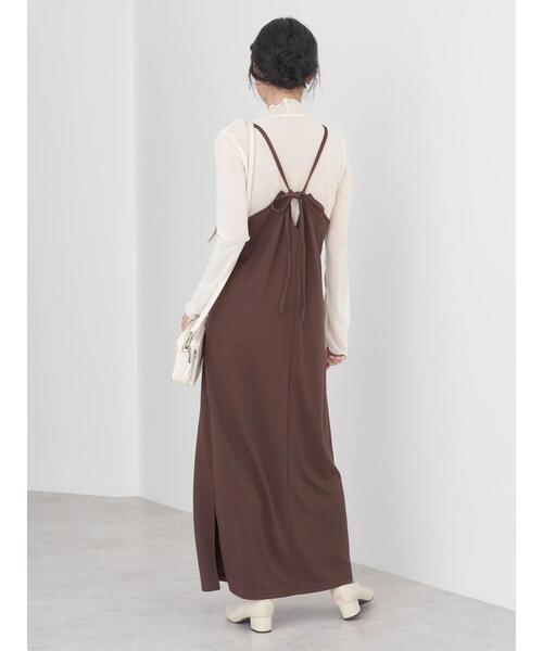 earth music&ecology（アースミュージックアンドエコロジー）の「シアーハイネックメロープルオーバー（Tシャツ/カットソー・レディース・ミント/アイボリー/ブラック/グレー・FREE）」の9枚目の写真