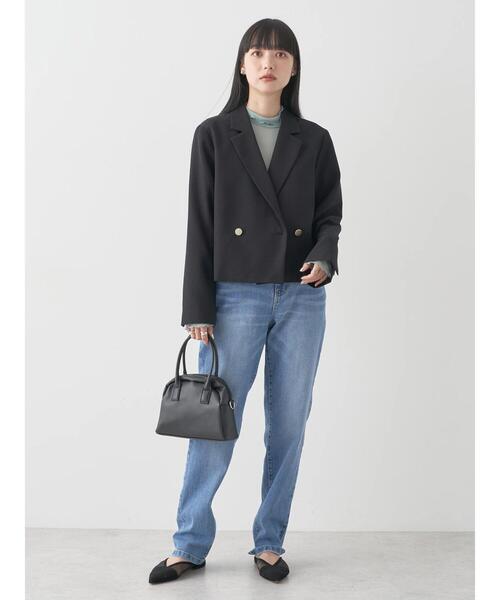 earth music&ecology（アースミュージックアンドエコロジー）の「シアーハイネックメロープルオーバー（Tシャツ/カットソー・レディース・ミント/アイボリー/ブラック/グレー・FREE）」の16枚目の写真