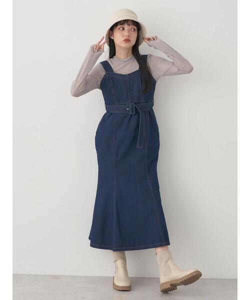 earth music&ecology（アースミュージックアンドエコロジー）の「シアーハイネックメロープルオーバー（Tシャツ/カットソー・レディース・ミント/アイボリー/ブラック/グレー・FREE）」の17枚目の写真