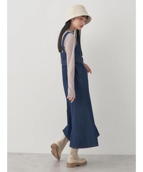 earth music&ecology（アースミュージックアンドエコロジー）の「シアーハイネックメロープルオーバー（Tシャツ/カットソー・レディース・ミント/アイボリー/ブラック/グレー・FREE）」の18枚目の写真