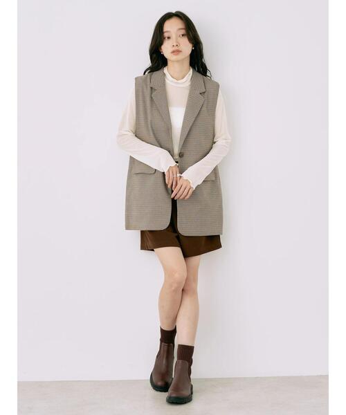 earth music&ecology（アースミュージックアンドエコロジー）の「シアーハイネックメロープルオーバー（Tシャツ/カットソー・レディース・ミント/アイボリー/ブラック/グレー・FREE）」の20枚目の写真