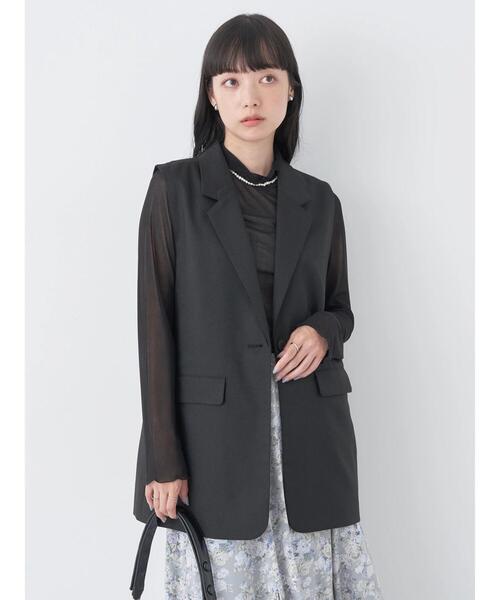 earth music&ecology（アースミュージックアンドエコロジー）の「シアーハイネックメロープルオーバー（Tシャツ/カットソー・レディース・ミント/アイボリー/ブラック/グレー・FREE）」の21枚目の写真