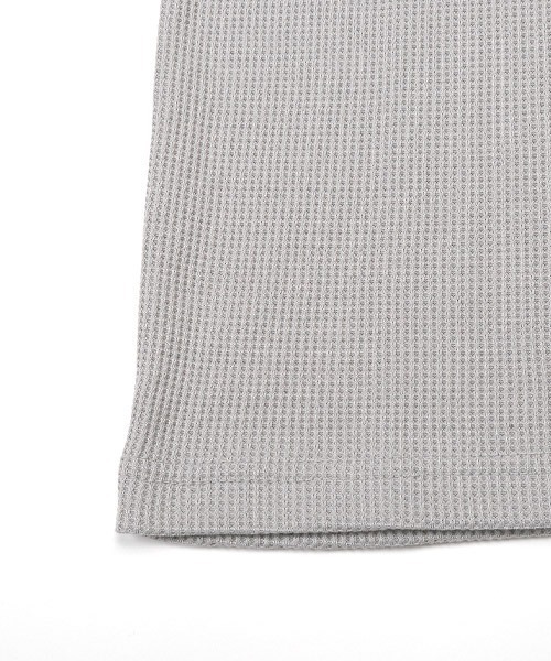LUXSTYLE(ラグスタイル)の「サーマルワッフルクルーネックTシャツ(Tシャツ/カットソー・メンズ・ホワイト/ブラック/グレー・L/XL/M)」の17枚目の写真