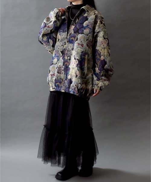 IRENE 22AW 総柄ジップシャツ ブルゾン IRENE 22AW 総柄ジップシャツ ブルゾン IRENE 22AW 総柄ジップ