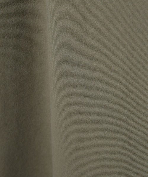 NANO universe(ナノユニバース)の「布帛ドッキングTシャツ 長袖(Tシャツ/カットソー・メンズ・カーキ/ブラック/アイボリー・M/L/S)」の13枚目の写真
