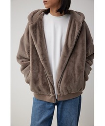 AZUL by moussy（アズールバイマウジー）の「B-HEATフェイクファーフーディーブルゾン（ブルゾン・メンズ）」