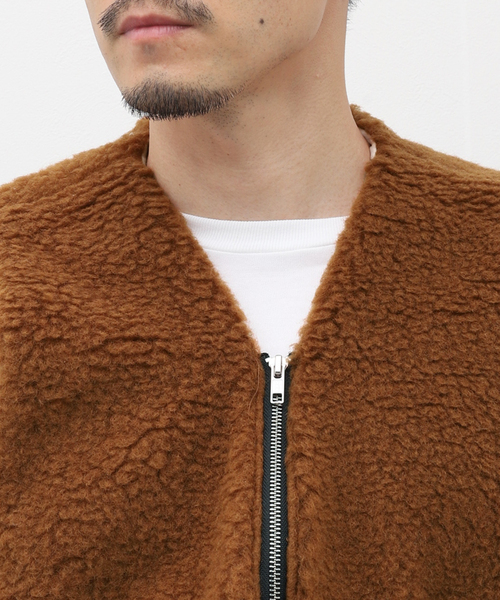 CAMIEL FORTGENS カミエルフォートヘンスFLEECE VEST camiel fortgens(カミエルフォートヘンス)Zip Vest Wool Fleece(16.05