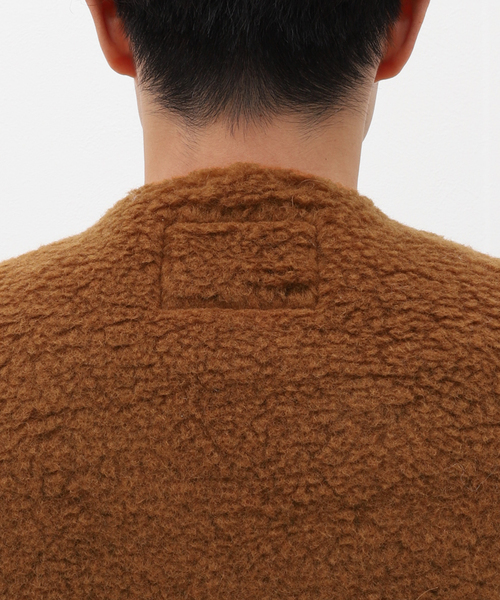 CAMIEL FORTGENS（カミエル フォートへンス）の「【CAMIEL FORTGENS / カミエル・フォートヘンス】ZIP VEST WOOL FLEECE（ダウンベスト・メンズ・ブラウン・MEDIUM）」の7枚目の写真