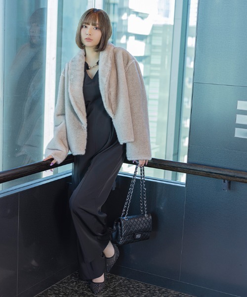 AMBIENT（アンビエント）の「キルティングシルバーチェーンショルダーバッグ（ショルダーバッグ・レディース・グレー/アイボリー/ブラック・FREE）」の15枚目の写真