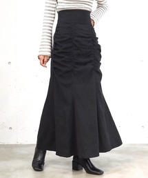 tiptop（ティップトップ）の「【2サイズ展開/web限定Sサイズあり】フロントギャザーマーメイドスカート（スカート）」