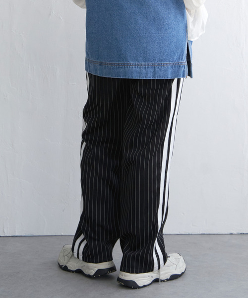 VENCEEXCHANGE（ヴァンスエクスチェンジ）の「【セットアップ対応】ピンストライプストレートパンツ（その他パンツ・レディース・グリーン/ネイビー/ブラック/ベージュ・FREE）」の10枚目の写真