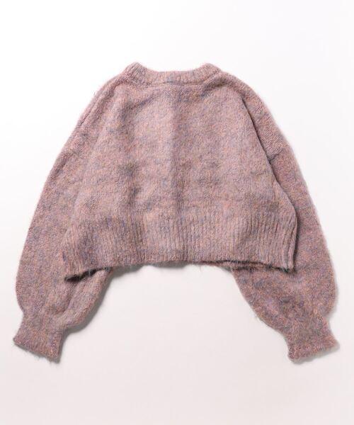 Q(キュー)の「モヘアタッチ2wayショートカーデ(カーディガン/ボレロ・レディース・ピンク系/ブルー系・MEDIUM)」の3枚目の写真