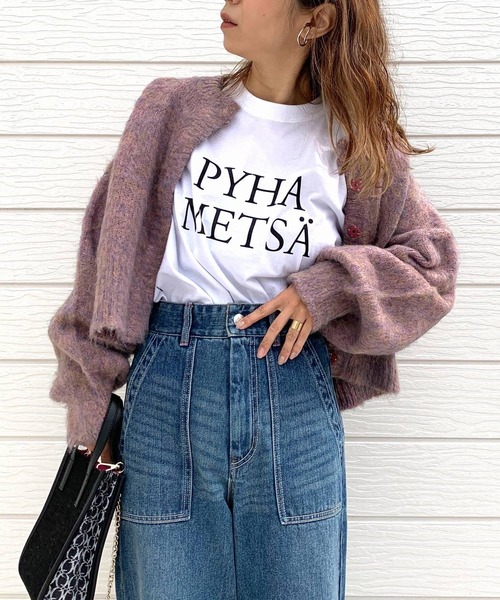 Q(キュー)の「モヘアタッチ2wayショートカーデ(カーディガン/ボレロ・レディース・ピンク系/ブルー系・MEDIUM)」の8枚目の写真