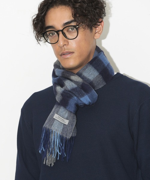 ウールチェックマフラー（マフラー）｜nano･universe（ナノユニバース）