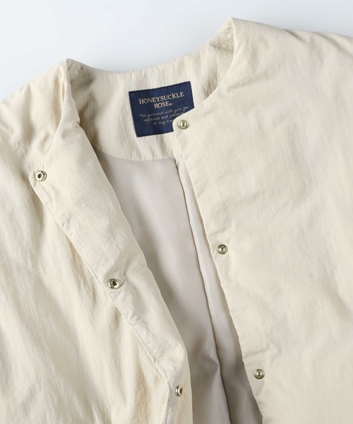 HONEYSUCKLE ROSE（ハニーサックルローズ）の「【HONEYSUCKLE ROSE】マフラー付き中綿ジャケット（その他アウター・レディース・ブラック/オフホワイト・L/M）」の21枚目の写真