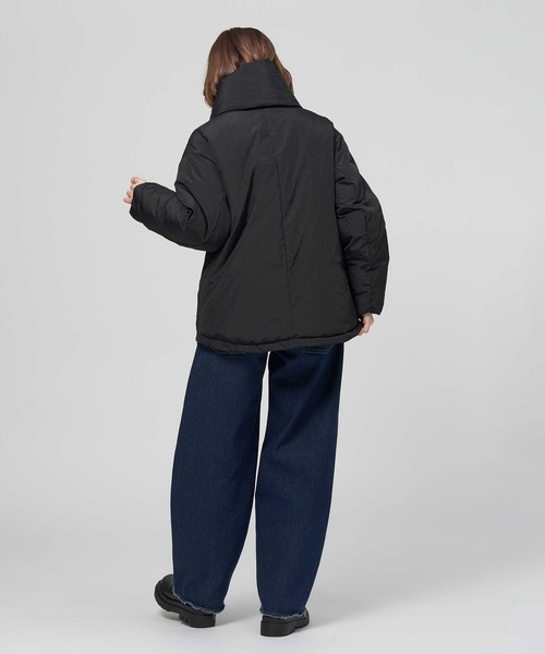 HONEYSUCKLE ROSE（ハニーサックルローズ）の「【HONEYSUCKLE ROSE】マフラー付き中綿ジャケット（その他アウター・レディース・ブラック/オフホワイト・L/M）」の14枚目の写真