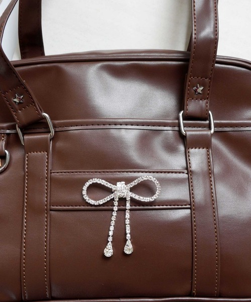 GUCCI ウェブリボン ブローチ コサージュ（ブルー＆レッド) 20191229074451671.jpg