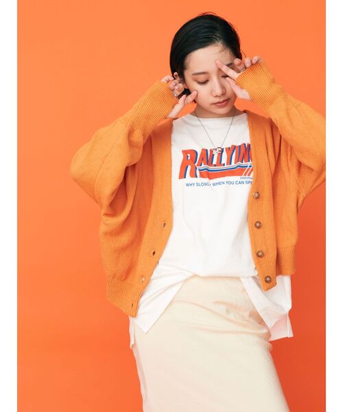 Ungrid(アングリッド)の「【WEB限定】カラールーズニットショートカーデ(カーディガン/ボレロ・レディース・ピンク/ブルー/オレンジ/グリーン/アイボリー・FREE)」の5枚目の写真