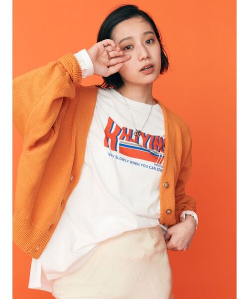 Ungrid(アングリッド)の「【WEB限定】カラールーズニットショートカーデ(カーディガン/ボレロ・レディース・ピンク/ブルー/オレンジ/グリーン/アイボリー・FREE)」の8枚目の写真