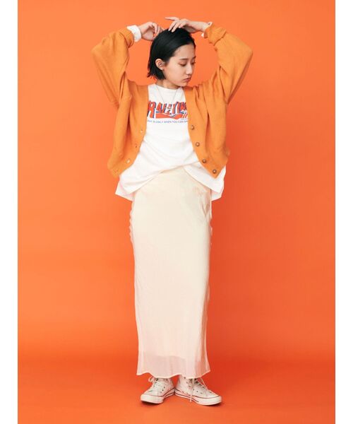 Ungrid(アングリッド)の「【WEB限定】カラールーズニットショートカーデ(カーディガン/ボレロ・レディース・ピンク/ブルー/オレンジ/グリーン/アイボリー・FREE)」の10枚目の写真