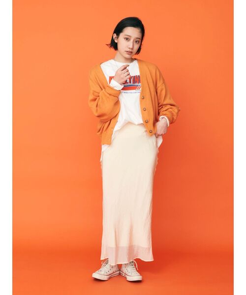 Ungrid(アングリッド)の「【WEB限定】カラールーズニットショートカーデ(カーディガン/ボレロ・レディース・ピンク/ブルー/オレンジ/グリーン/アイボリー・FREE)」の11枚目の写真