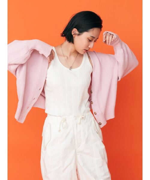 Ungrid(アングリッド)の「【WEB限定】カラールーズニットショートカーデ(カーディガン/ボレロ・レディース・ピンク/ブルー/オレンジ/グリーン/アイボリー・FREE)」の15枚目の写真