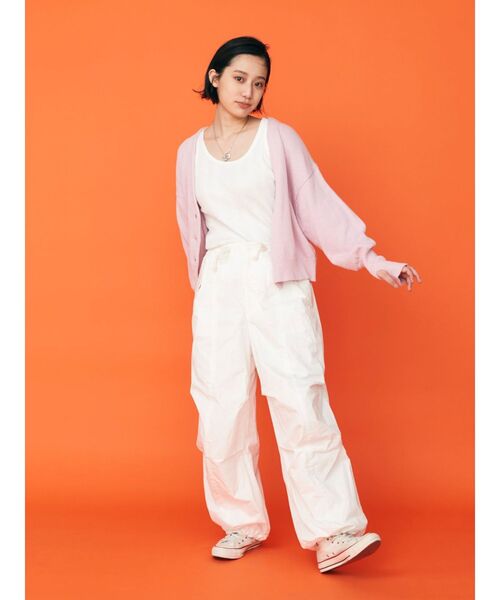 Ungrid(アングリッド)の「【WEB限定】カラールーズニットショートカーデ(カーディガン/ボレロ・レディース・ピンク/ブルー/オレンジ/グリーン/アイボリー・FREE)」の17枚目の写真