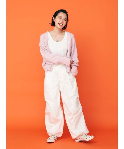 Ungrid(アングリッド)の「【WEB限定】カラールーズニットショートカーデ(カーディガン/ボレロ・レディース・ピンク/ブルー/オレンジ/グリーン/アイボリー・FREE)」の20枚目の写真